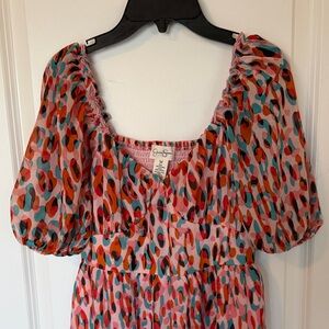 Jessica Simpson Vibrant Patterned Dress